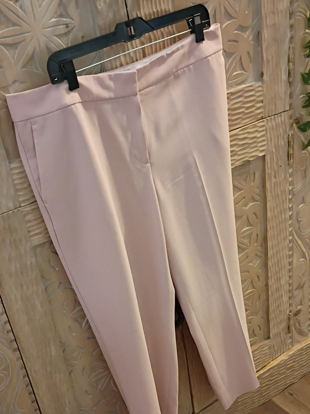 Ann Taylor Blush Straight-Leg Pants